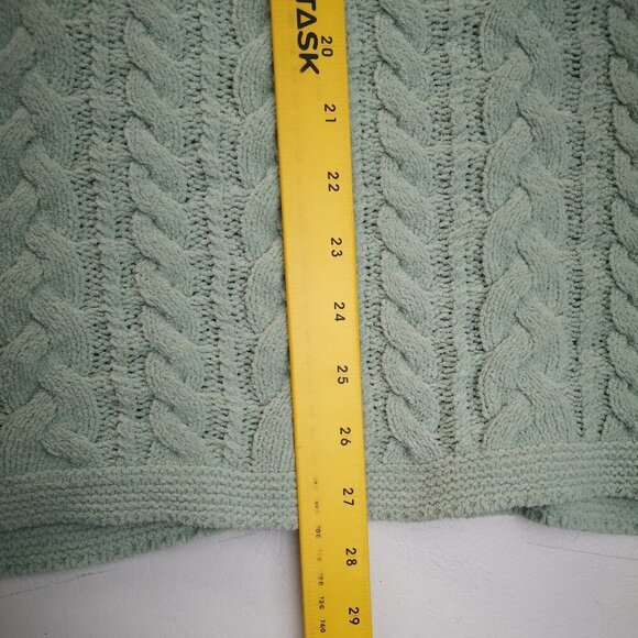 J. Jill Ladies Size XS Light Green Cable Stitch Loose Fit Sweater - Picture 9 of 9